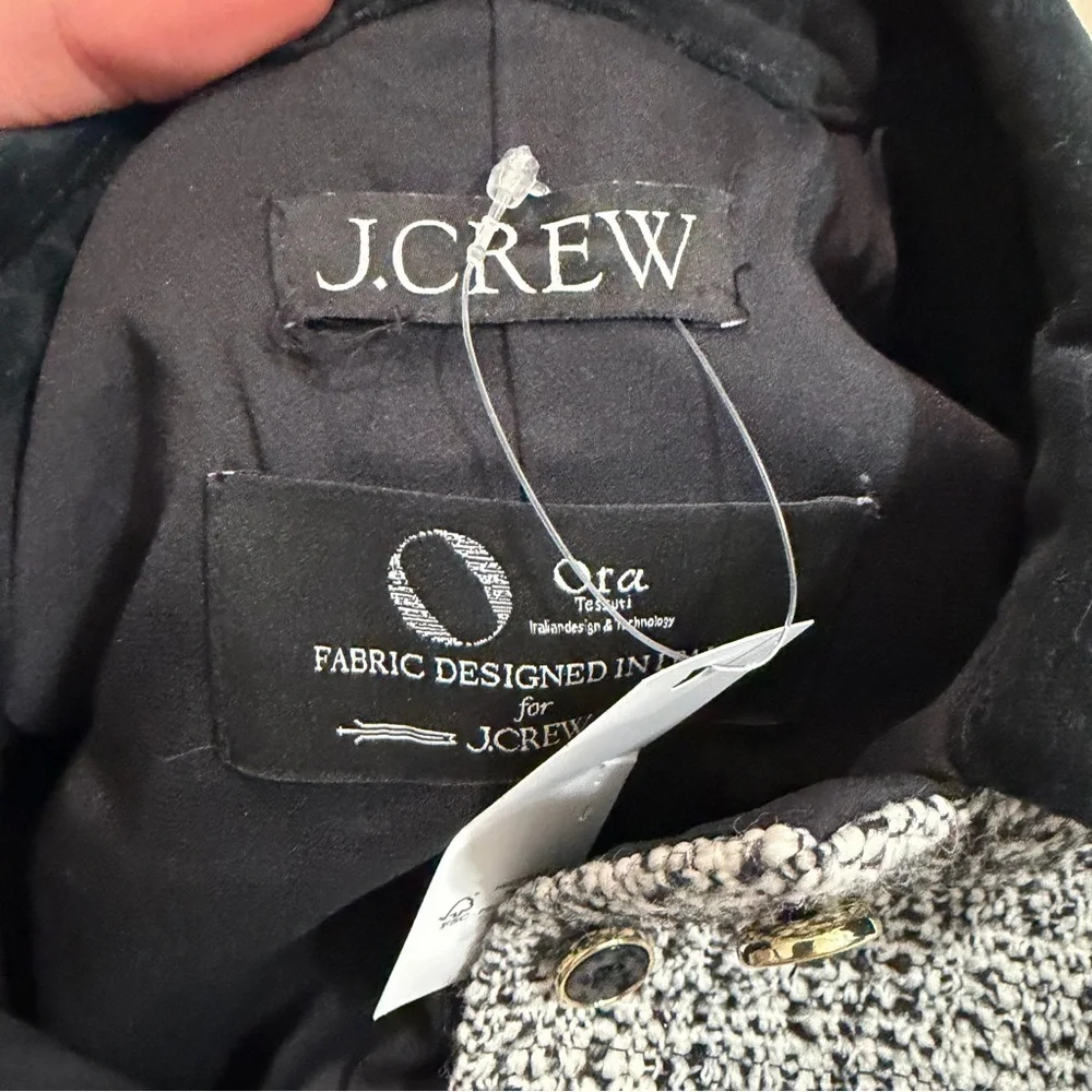 J crew checkers tweed Parc dress in tweed